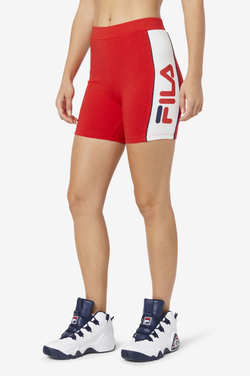 Fila Davina Shorts Dame Rød | 428-LJAIRO