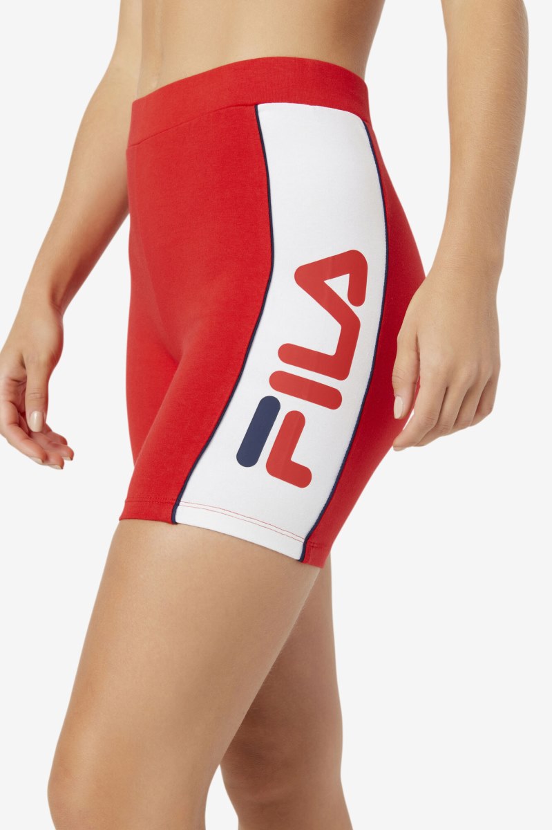 Fila Davina Shorts Dame Rød | 428-LJAIRO