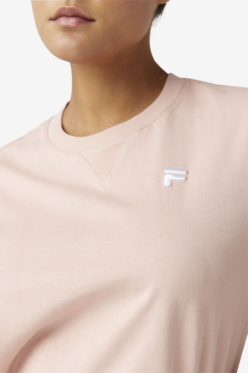 Fila Derion Tee T Shirts Herre Lyserød | 874-JPSWLK