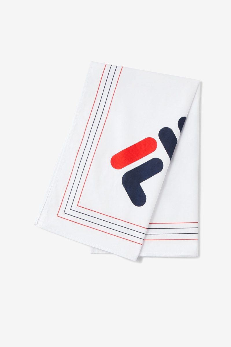 Fila Diagonal Logo Bandana Hue Dame Hvide Flerfarvede | 640-JRNHXA