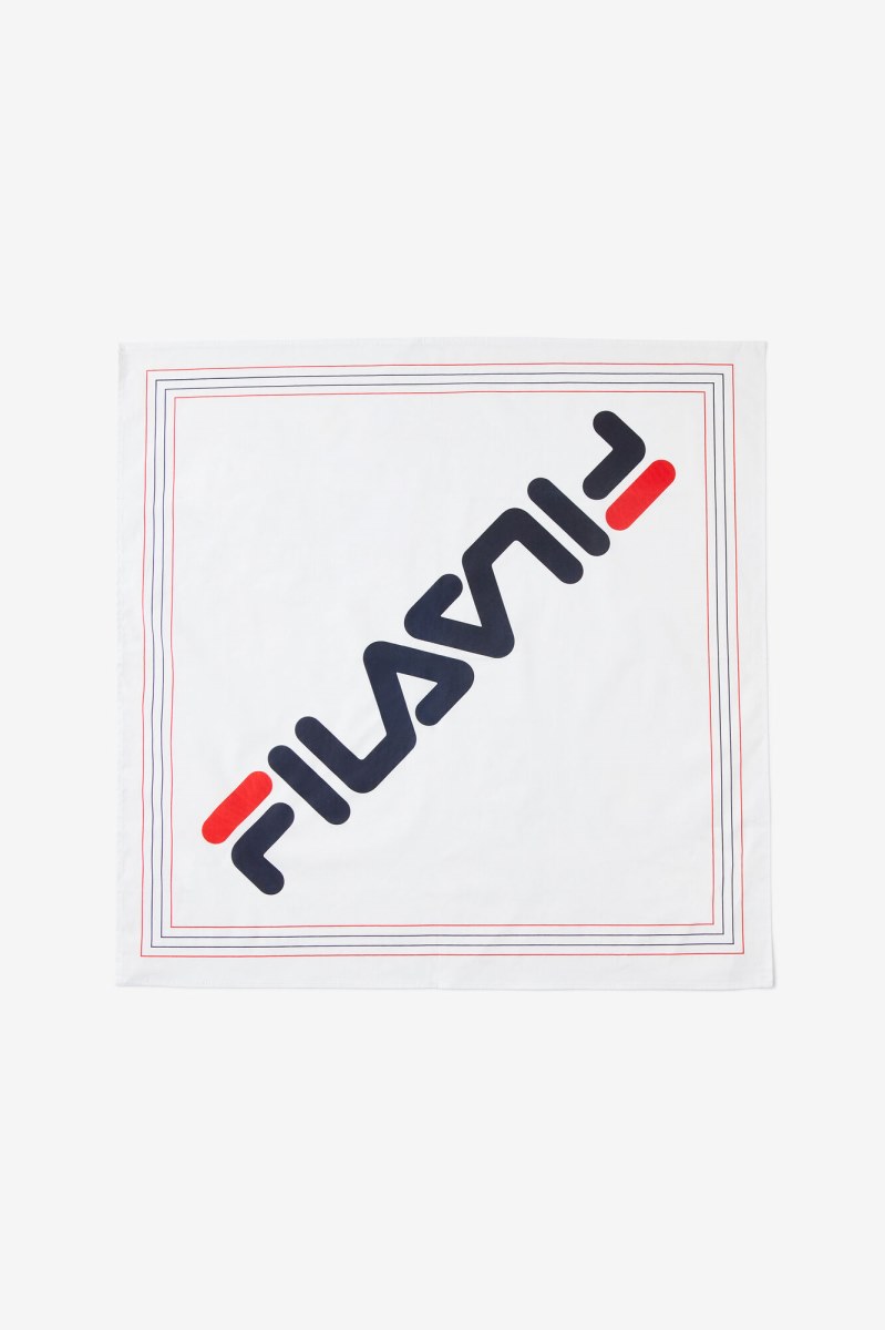 Fila Diagonal Logo Bandana Hue Dame Hvide Flerfarvede | 640-JRNHXA