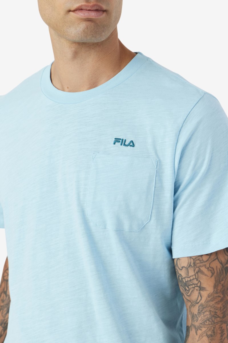 Fila Dilki Crew T Shirts Herre Flerfarvede | 903-LNZTWR