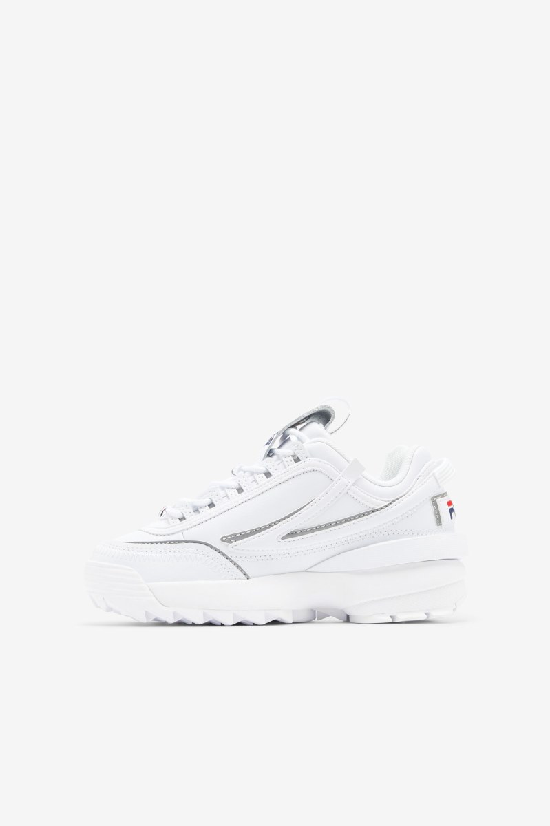 Fila Disruptor 2 EXP Sneakers Børn Hvide Mørkeblå Rød | 247-HZIOYG