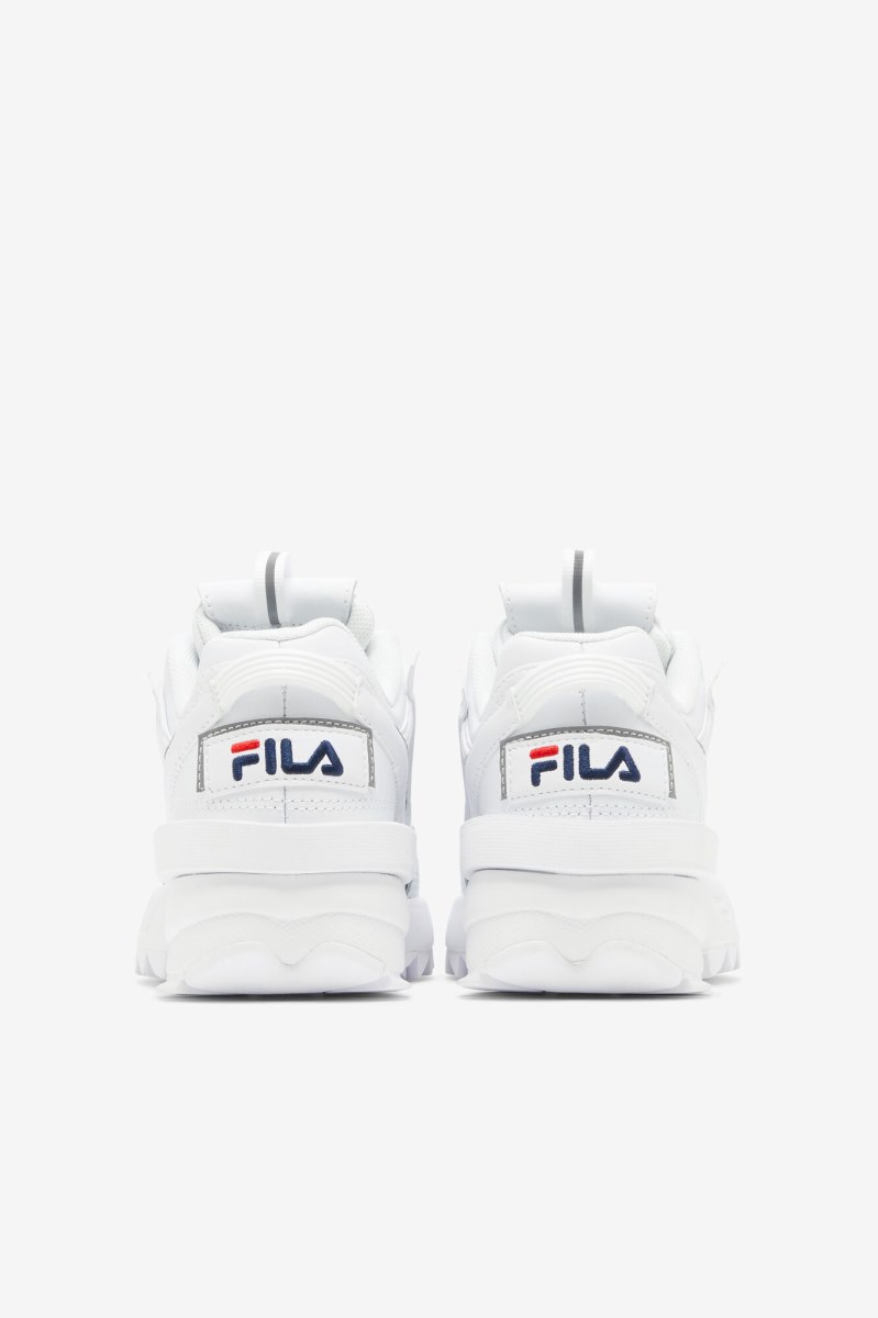 Fila Disruptor 2 EXP Sneakers Børn Hvide Mørkeblå Rød | 247-HZIOYG