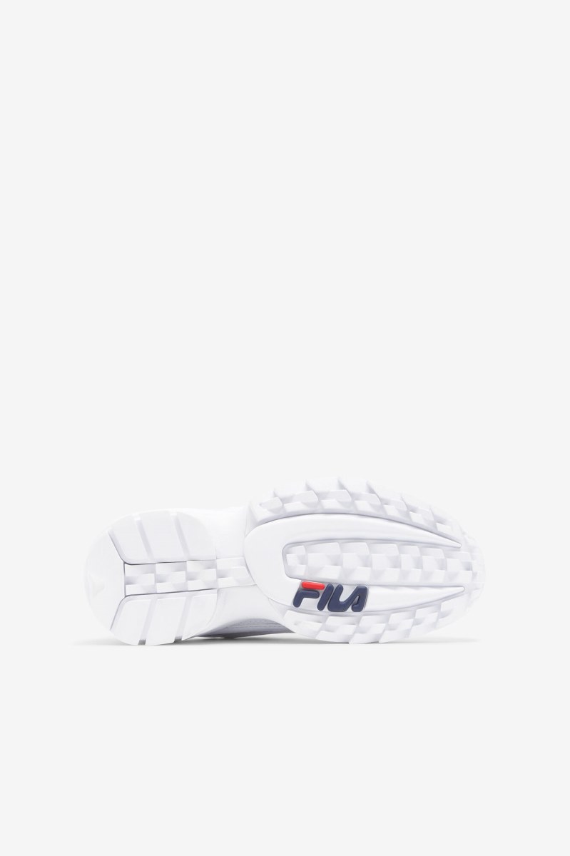 Fila Disruptor 2 EXP Sneakers Børn Hvide Mørkeblå Rød | 382-MRJPOB