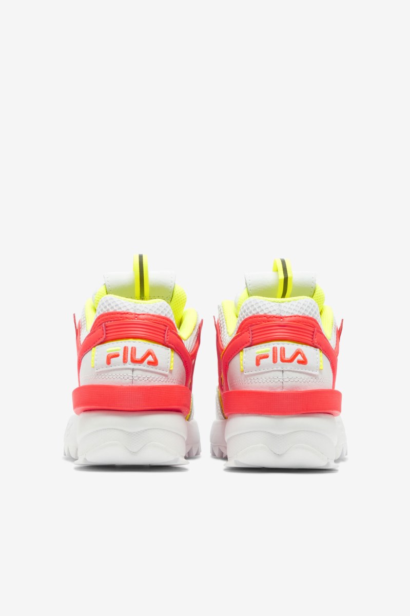 Fila Disruptor 2 EXP Sneakers Børn Hvide Koral Gul | 628-CNUSME