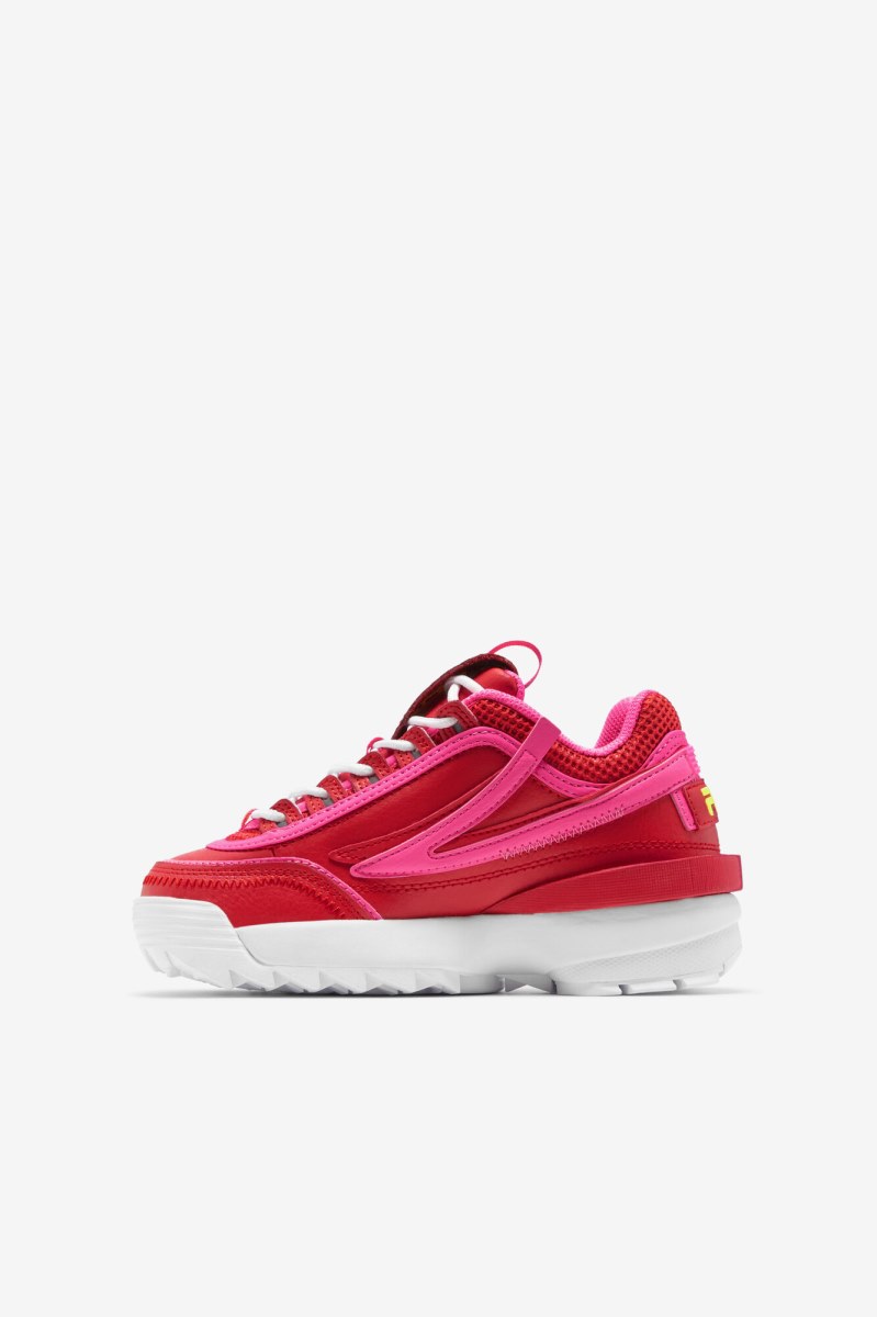 Fila Disruptor 2 EXP Sneakers Børn Rød Lyserød Gul | 018-NLKJMT