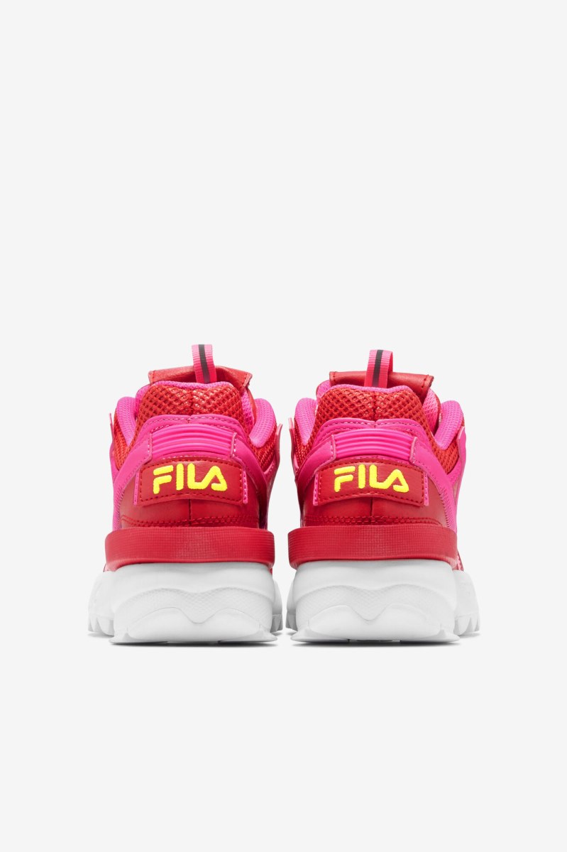 Fila Disruptor 2 EXP Sneakers Børn Rød Lyserød Gul | 018-NLKJMT