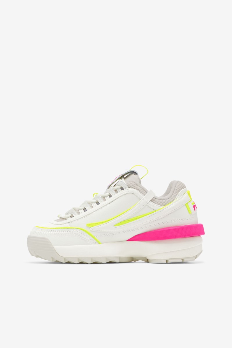 Fila Disruptor 2 EXP Sneakers Dame Hvide Brune Lyserød | 376-VURLCD