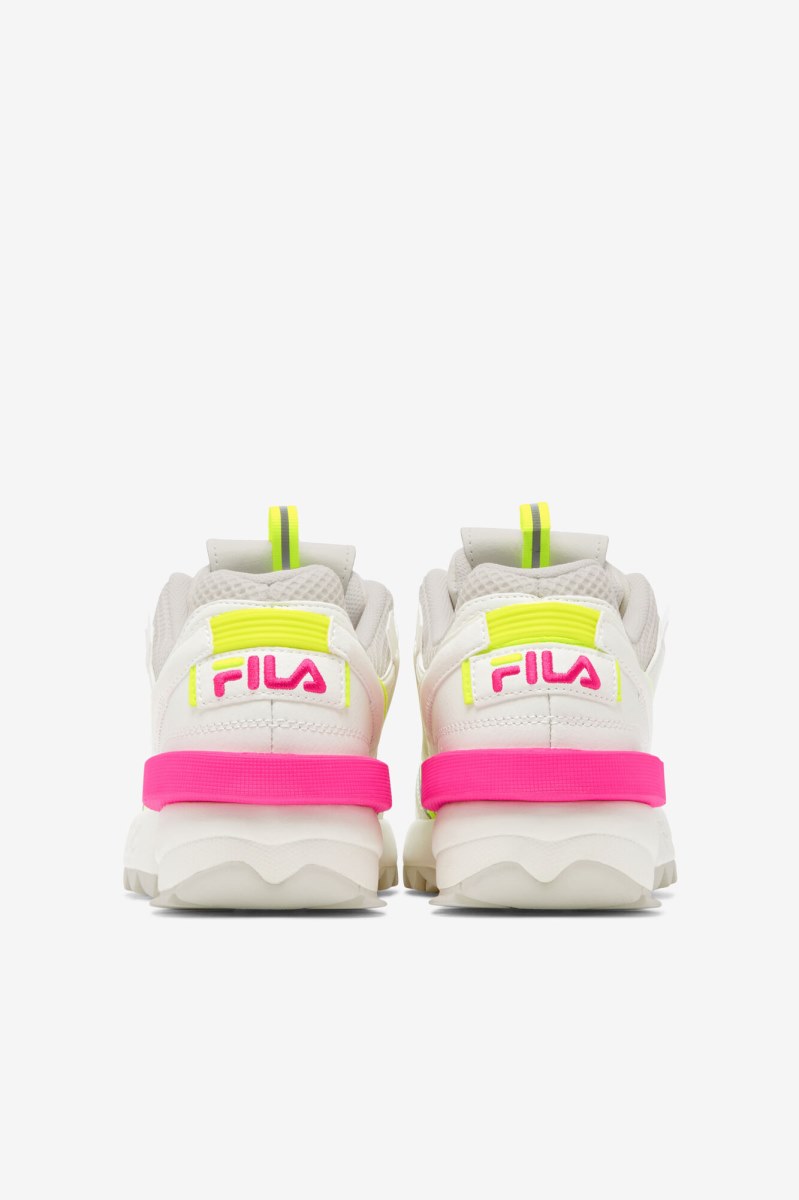 Fila Disruptor 2 EXP Sneakers Dame Hvide Brune Lyserød | 376-VURLCD