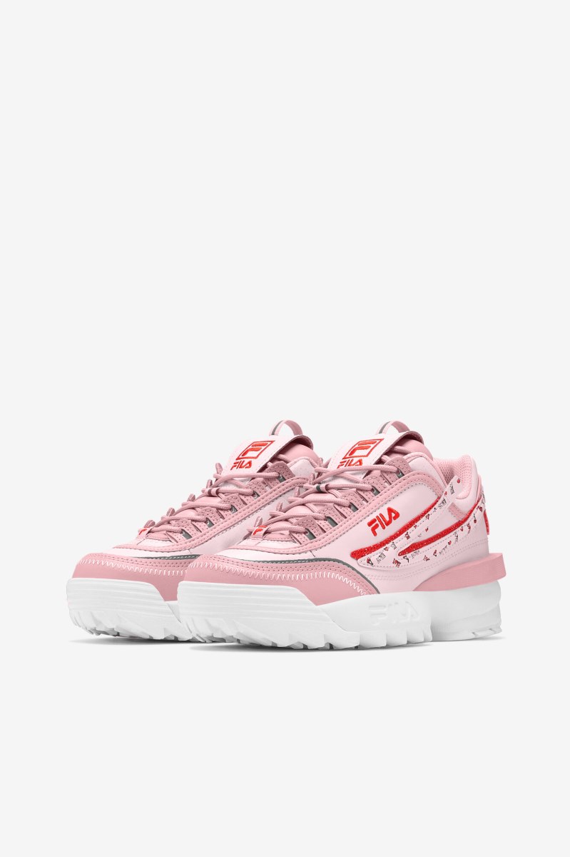 Fila Disruptor 2 EXP Sneakers Dame Koral Lyserød Lyserød Hvide | 872-RZHFCG