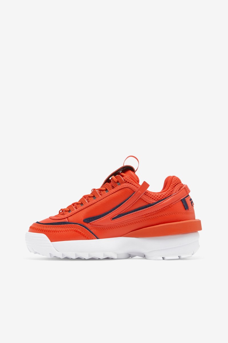 Fila Disruptor 2 EXP Sneakers Dame Orange Mørkeblå Hvide | 913-UPDRJN