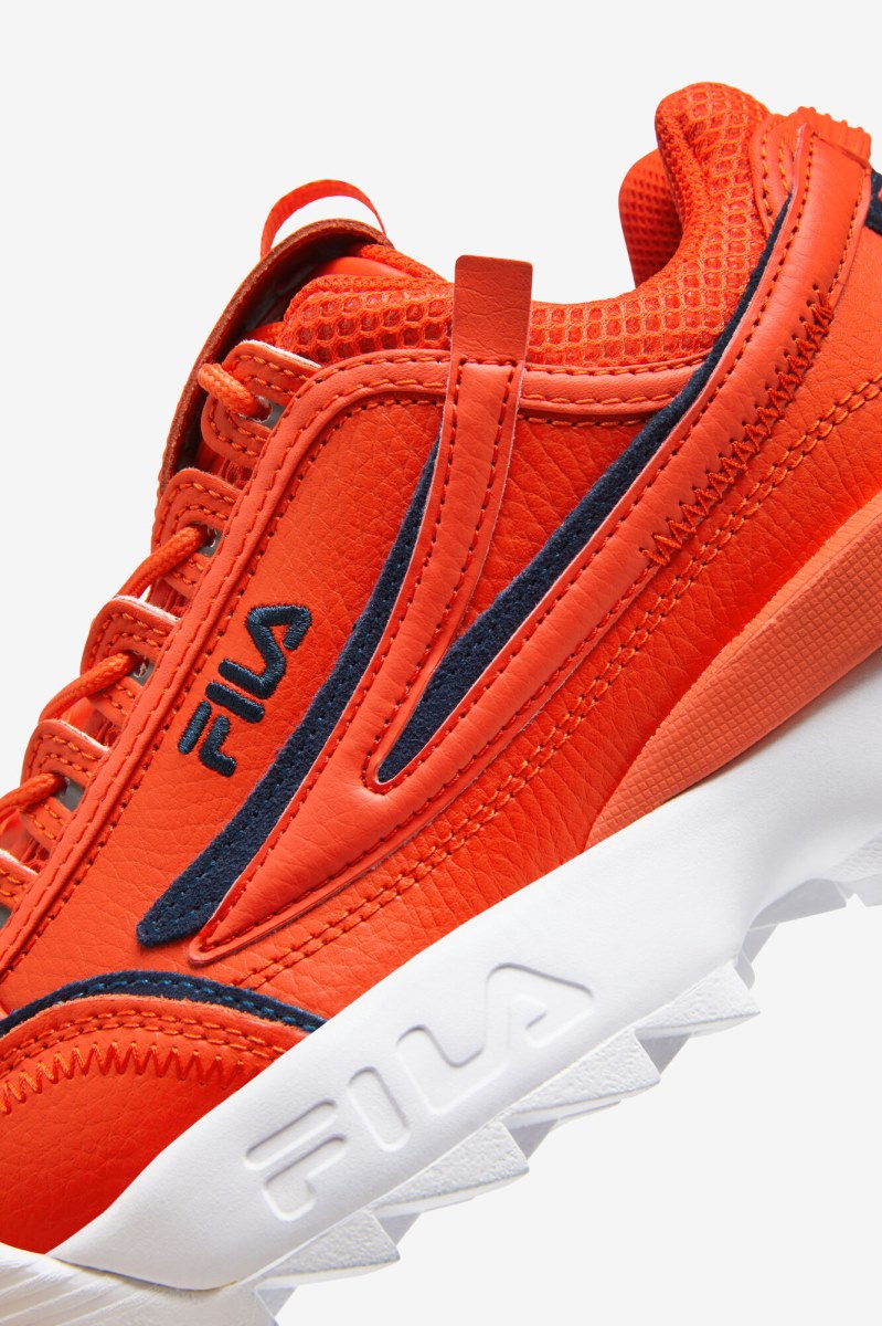 Fila Disruptor 2 EXP Sneakers Dame Orange Mørkeblå Hvide | 913-UPDRJN