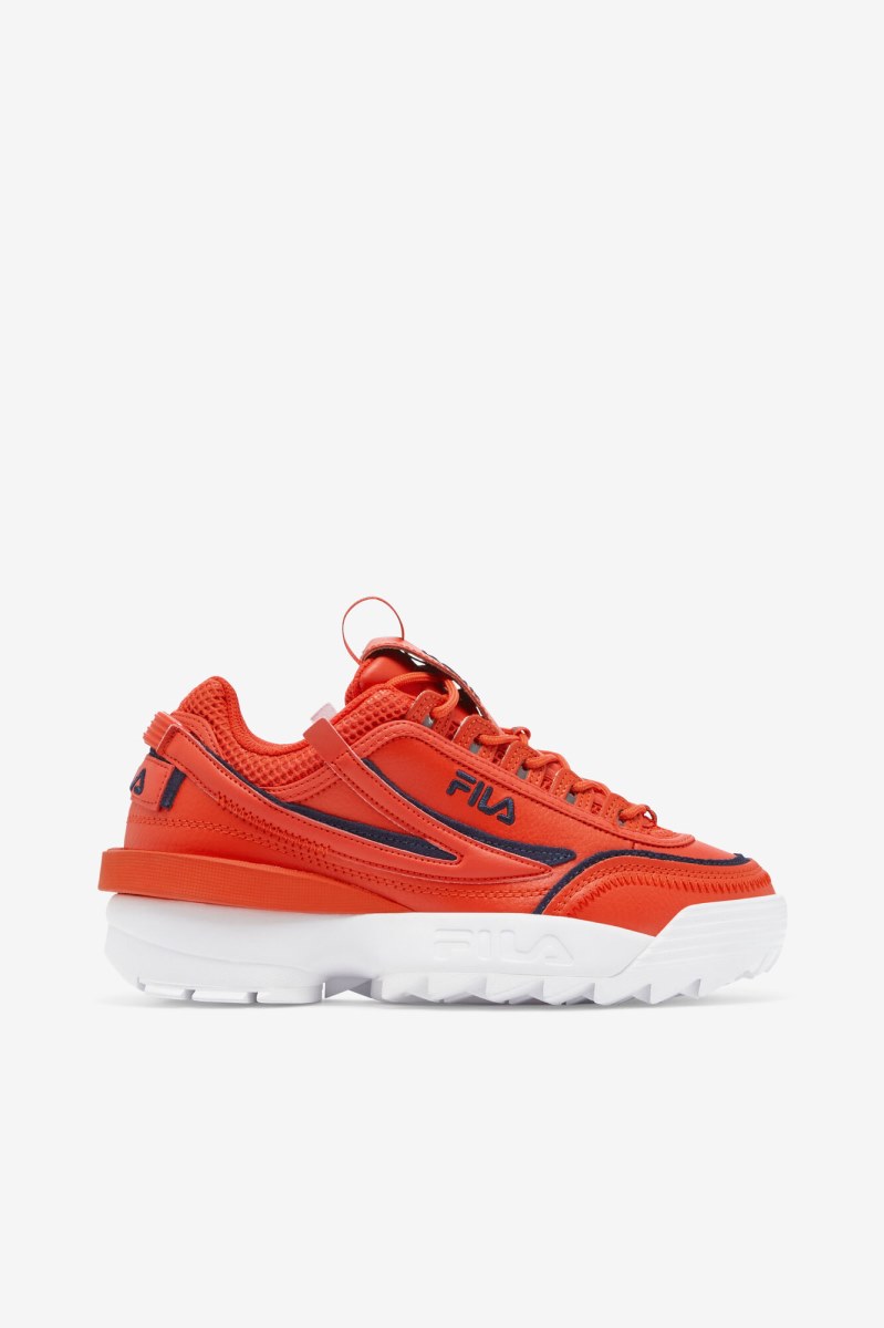 Fila Disruptor 2 EXP Sneakers Dame Orange Mørkeblå Hvide | 913-UPDRJN