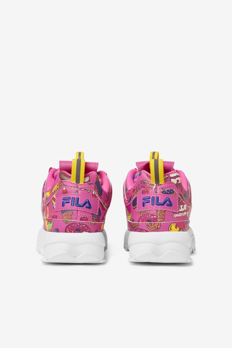 Fila Disruptor 2 Premium Små Børn Børn Lilla Citron | 136-KZLTFS