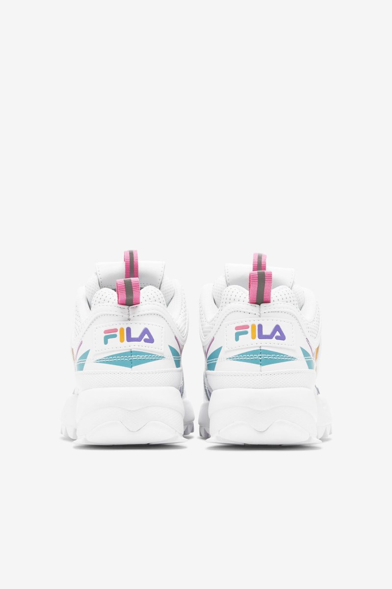 Fila Disruptor 2 Premium Sneakers Børn Hvide Blå | 415-UMFQHV