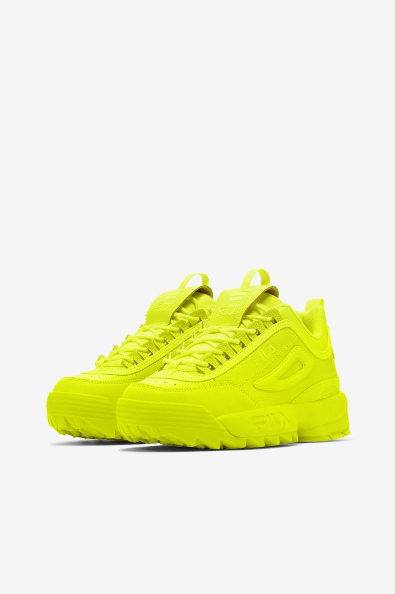 Fila Disruptor 2 Premium Sneakers Dame Gul | 328-SNJWDC