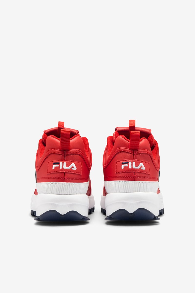 Fila Disruptor 2 Premium Sneakers Herre Rød Hvide Mørkeblå | 387-NDGOSX