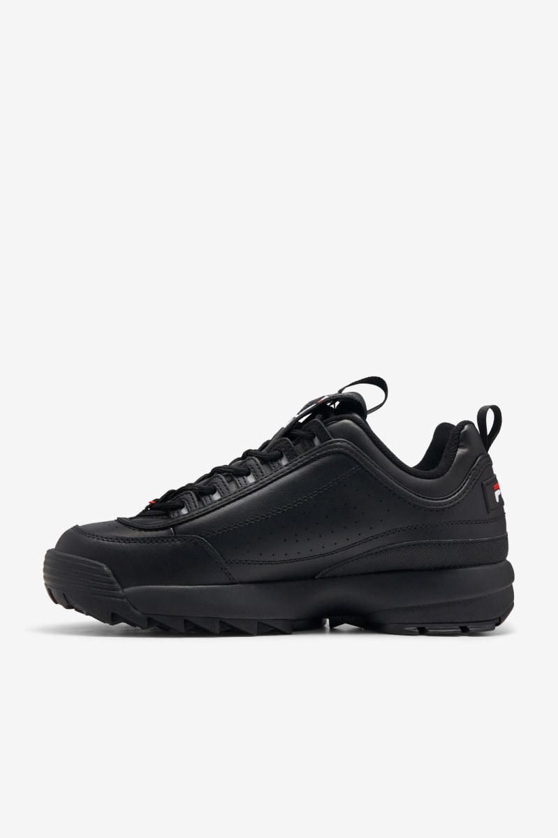 Fila Disruptor 2 Premium Sneakers Herre Sort Hvide Rød | 460-BHATPE