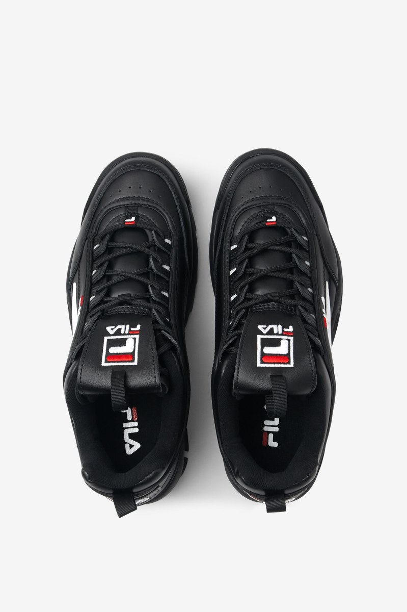 Fila Disruptor 2 Premium Sneakers Herre Sort Hvide Rød | 460-BHATPE