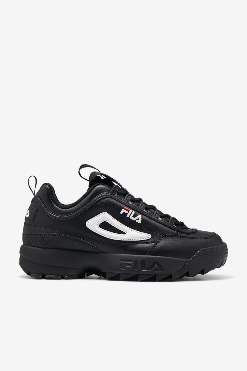 Fila Disruptor 2 Premium Sneakers Herre Sort Hvide Rød | 460-BHATPE