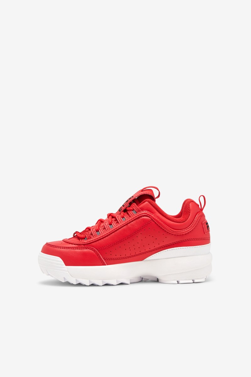 Fila Disruptor 2 Sneakers Børn Rød Hvide Sort | 514-UJIWGX