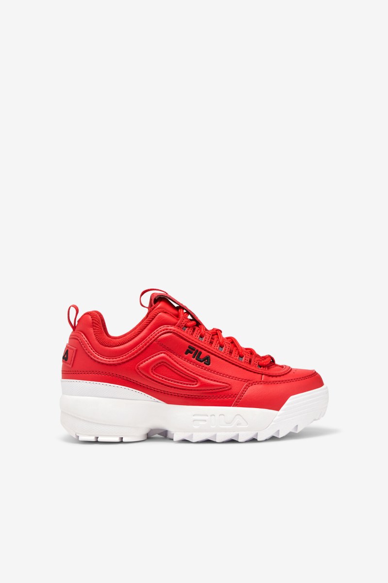 Fila Disruptor 2 Sneakers Børn Rød Hvide Sort | 514-UJIWGX