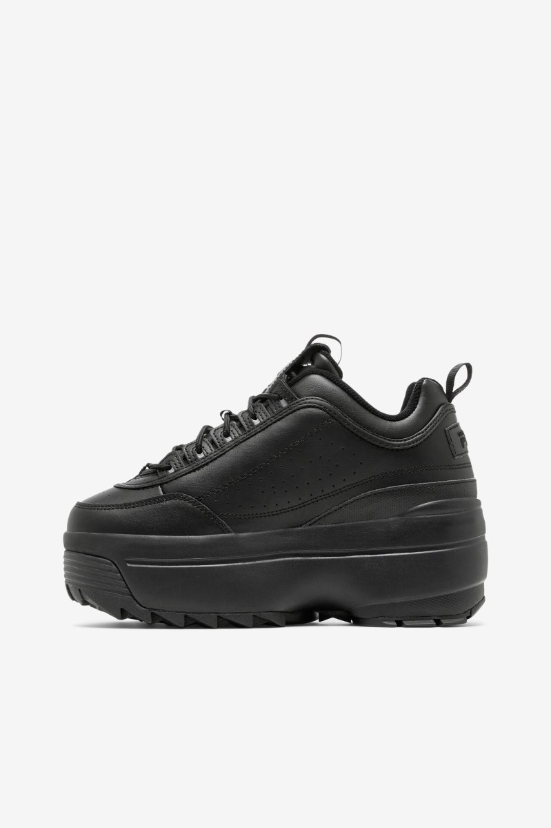 Fila Disruptor 2 Wedge Sneakers Dame Sort | 462-ZPEFWR