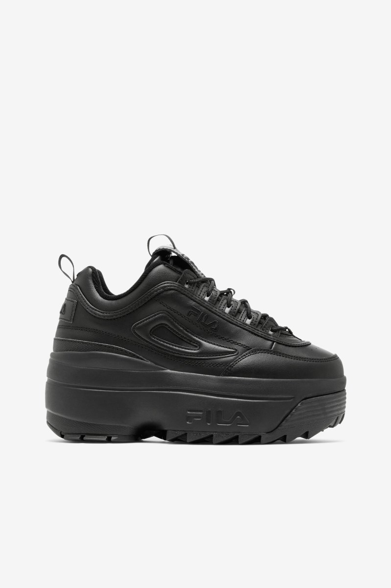 Fila Disruptor 2 Wedge Sneakers Dame Sort | 962-SRZJAK