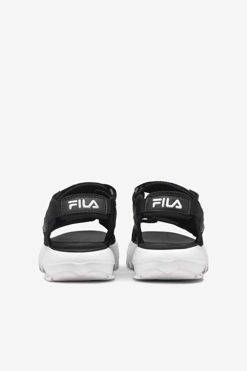 Fila Disruptor Sandal Badesandaler Herre Sort Sort Hvide | 025-PFRVNB