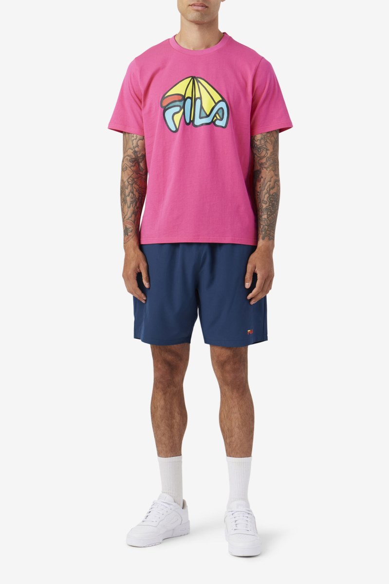 Fila Divo Tee T Shirts Herre Fuchsia Lilla | 139-IDHRET