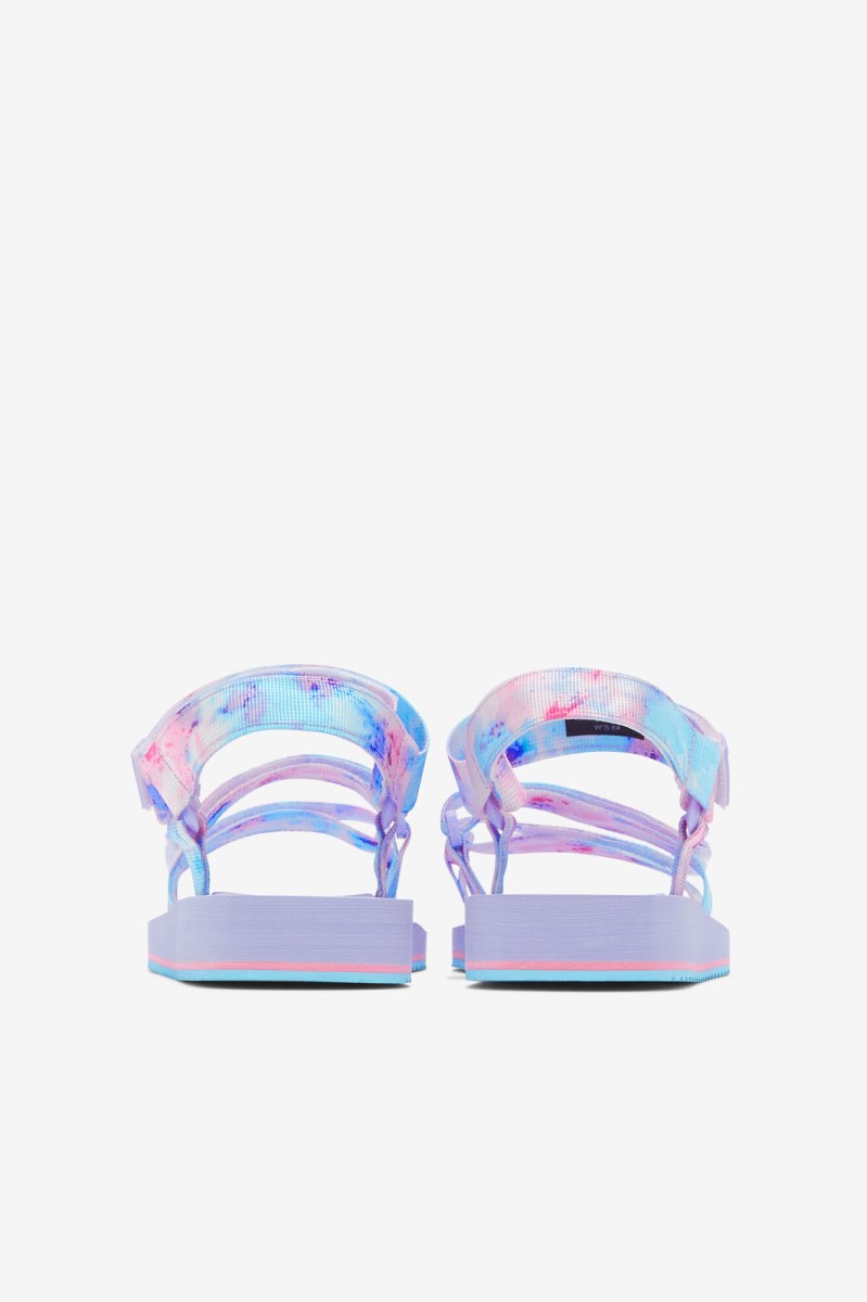 Fila Drifter Ts Tie Dye Badesandaler Dame Flerfarvede Hvide Lilla | 028-ZMSUWO