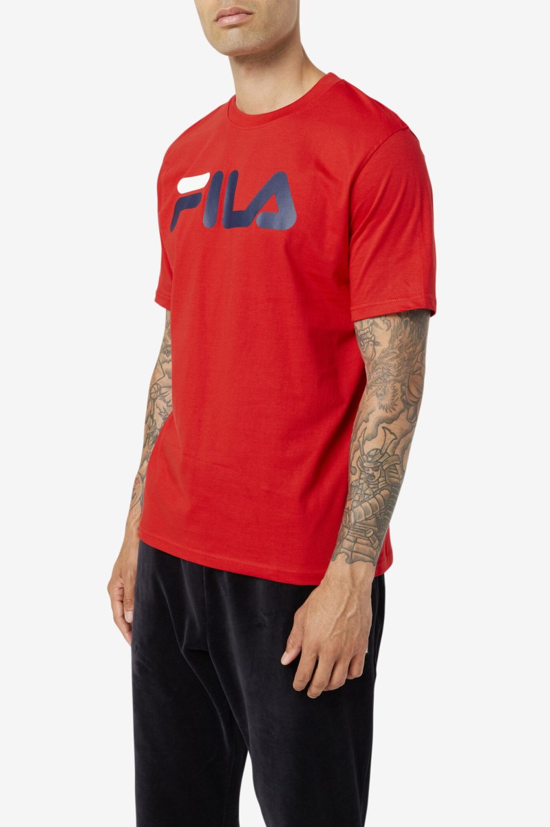 Fila Eagle Tee T Shirts Herre Rød | 685-PWLDMF