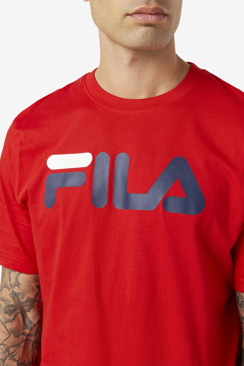 Fila Eagle Tee T Shirts Herre Rød | 685-PWLDMF