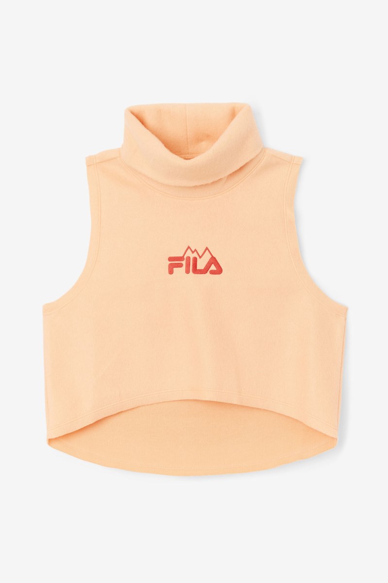 Fila Eliana Cropped Neck Warmer Toppe Dame Orange | 718-UAQWOF