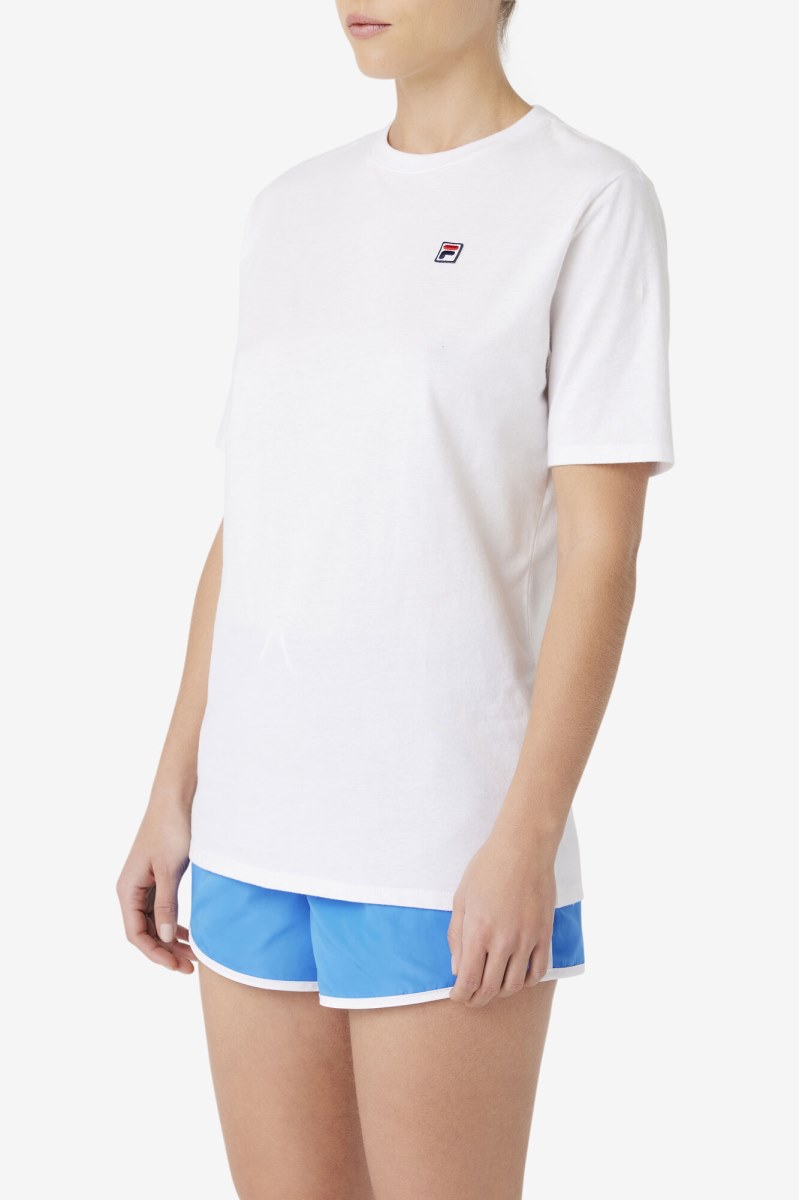 Fila Ellsie Tee T Shirts Dame Hvide | 803-YDJVXN