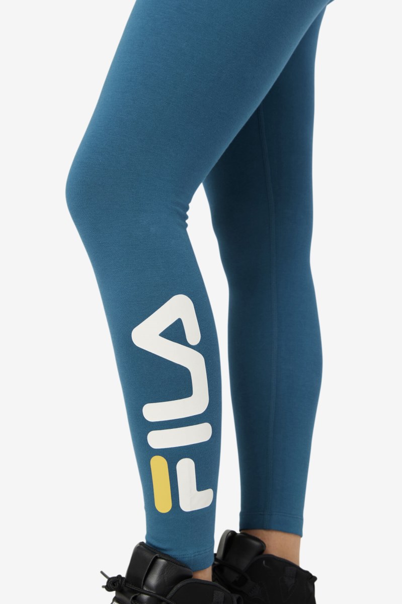 Fila Elora Leggings Dame Blå Koral | 452-TUDNEF