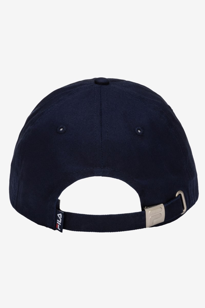 Fila Embroidered Logo Baseball Hat Dame Mørkeblå | 369-ZTHVYA