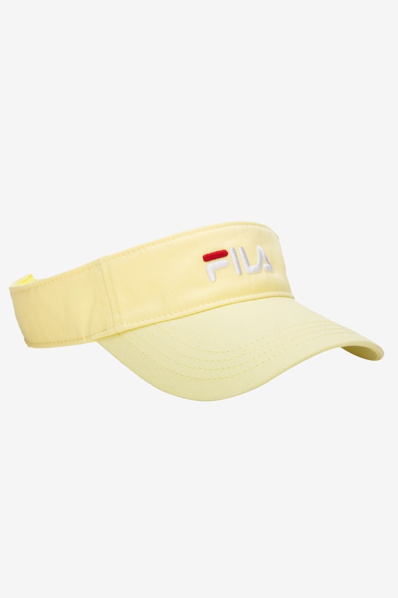 Fila Embroidered Visor Udstyr Dame Gul | 031-YPIHLE