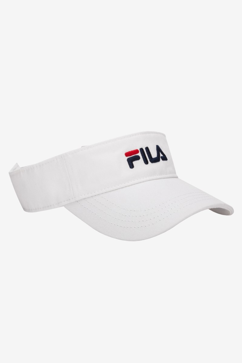 Fila Embroidered Visor Udstyr Dame Hvide | 920-TWJBAR