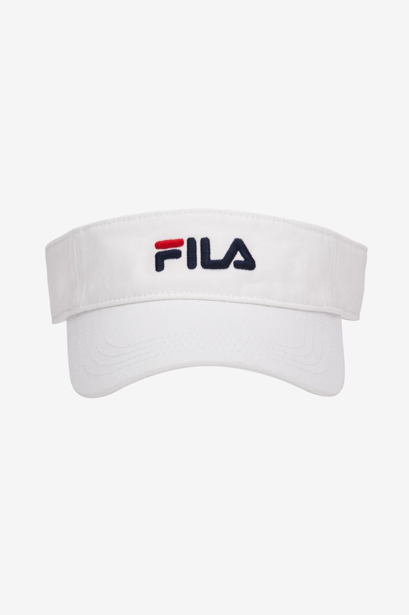 Fila Embroidered Visor Udstyr Dame Hvide | 920-TWJBAR