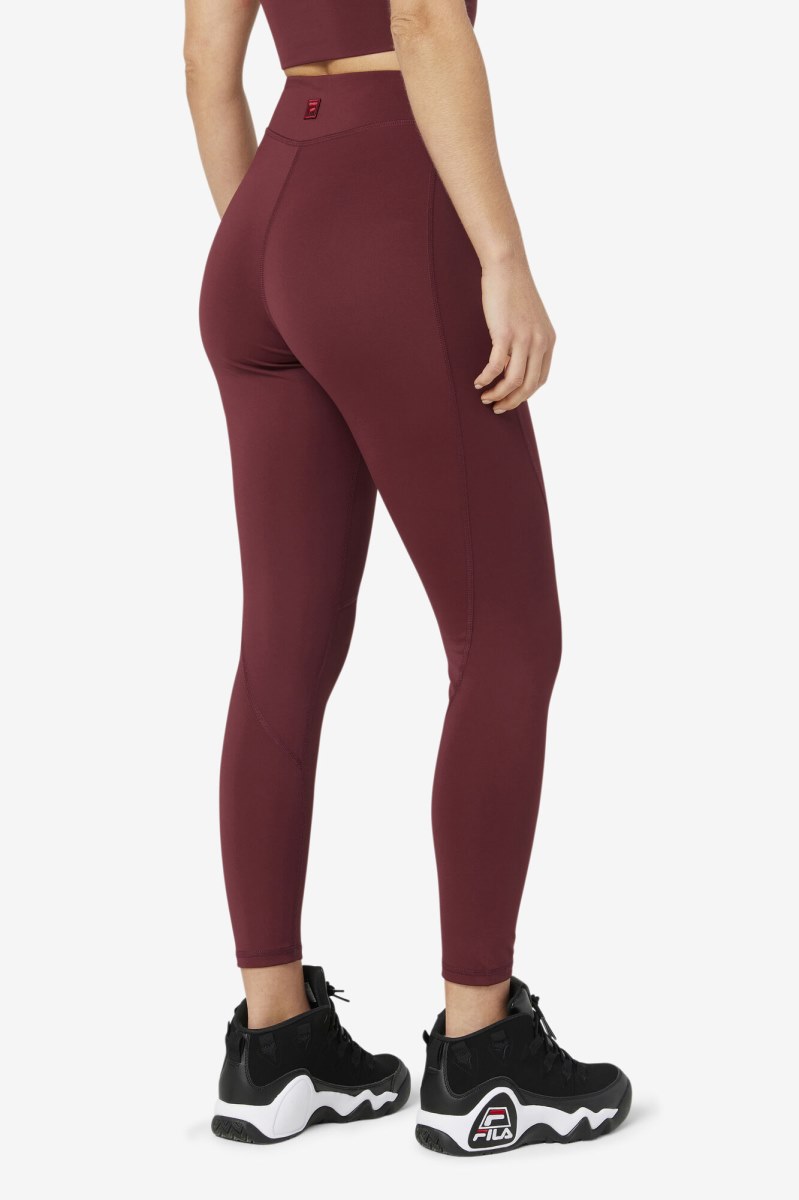 Fila Emerie Leggings Dame Brune | 042-AVOFMN