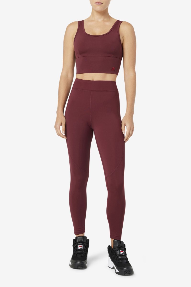 Fila Emerie Leggings Dame Brune | 042-AVOFMN