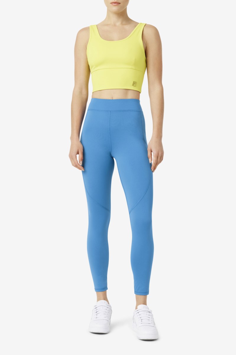 Fila Emerie Leggings Dame Dyb Blå | 027-JFLTUC