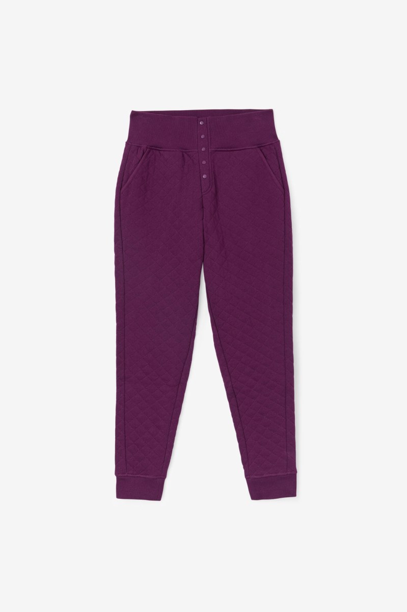 Fila Finley High Rise Quiltet Joggers Dame Flerfarvede | 074-YVJPIW