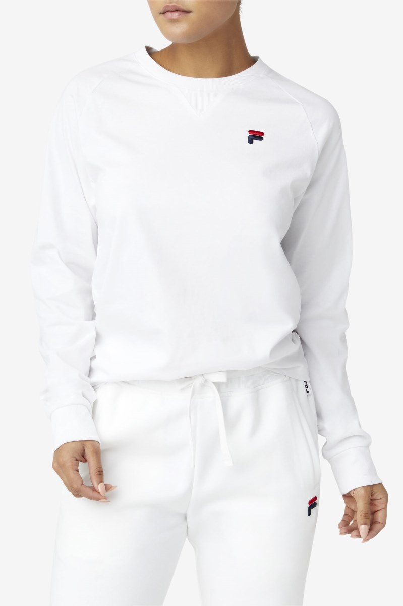 Fila Flynn Tee Long Sleeve Dame Flerfarvede | 579-ORFKLJ