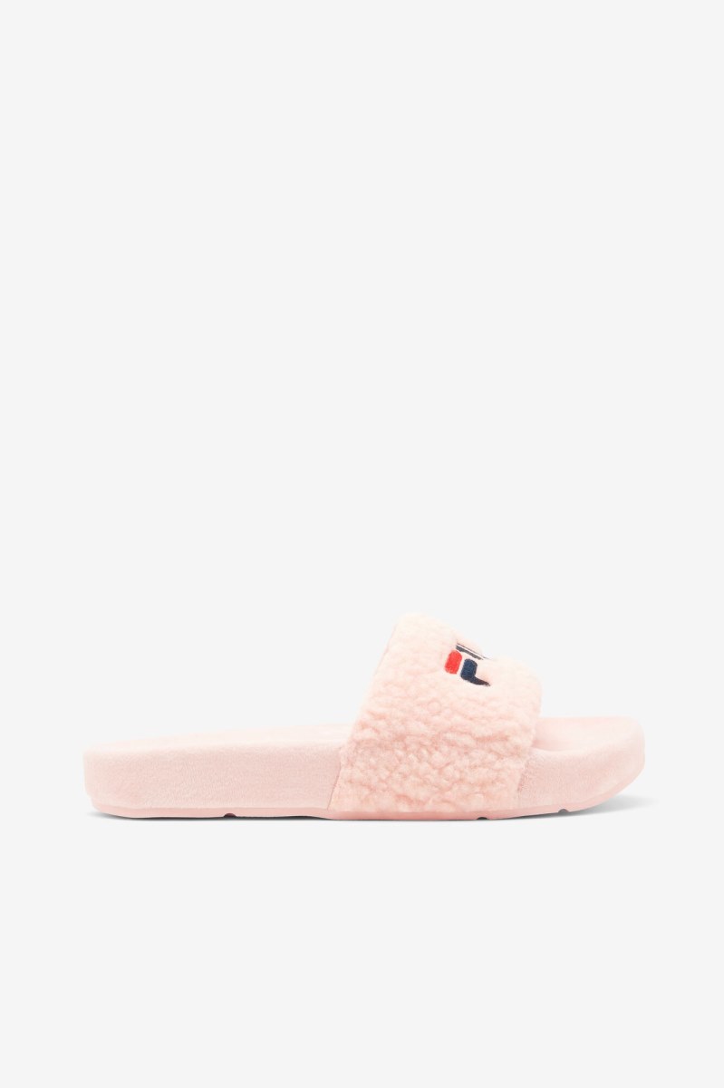 Fila Fuzzy Drifter Badesandaler Dame Lyserød Mørkeblå Rød | 412-FSXRDQ