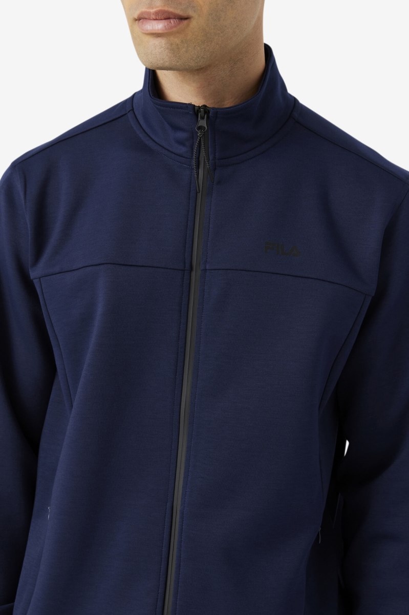 Fila Gonal Zip Casual Jakker Herre Mørkeblå Sort | 734-UPQFJX