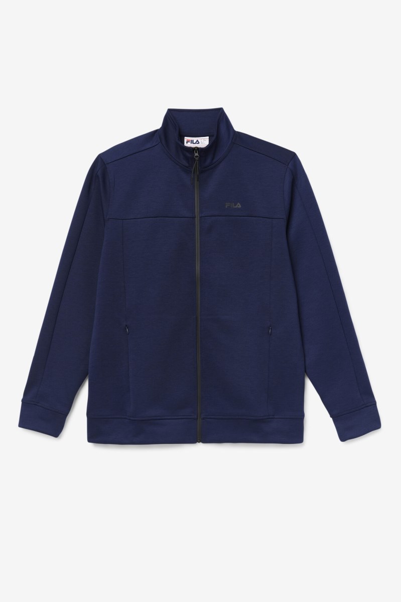 Fila Gonal Zip Casual Jakker Herre Mørkeblå Sort | 734-UPQFJX