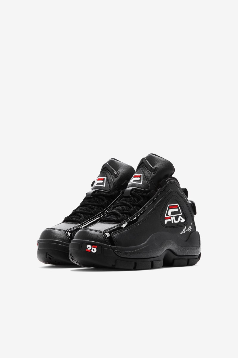 Fila Grant Hill 2 25th Anniversary Edition Små Børn Børn Sort Hvide Rød | 342-YIVJNW